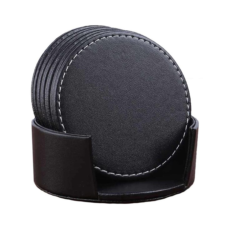 Leather cup mat