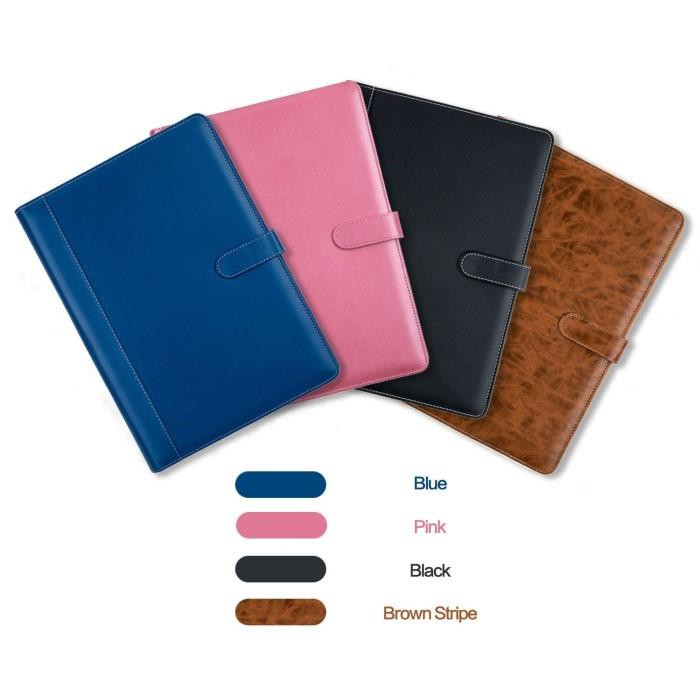 Closure A4 PU Leather Presentation Folder