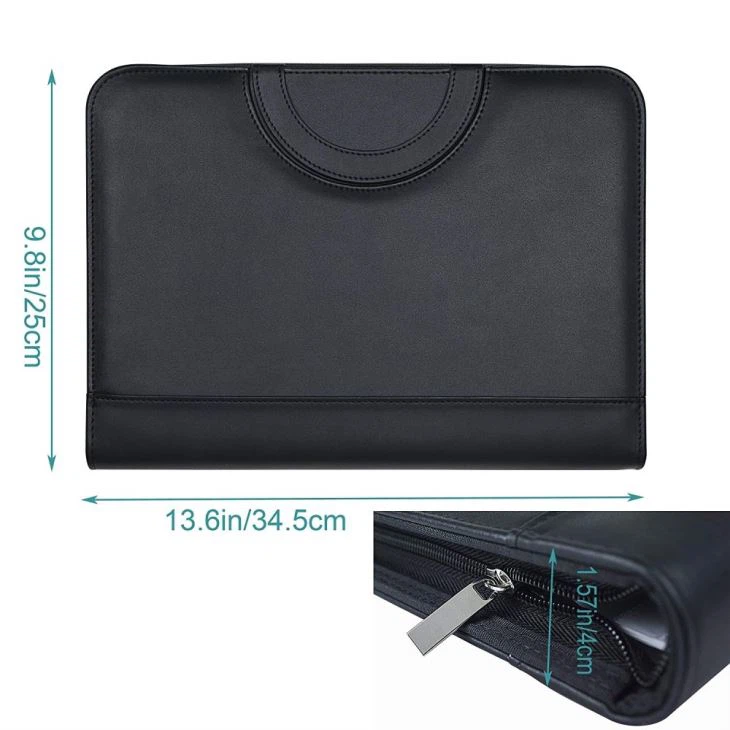 A4 Faux Leather Portfolio