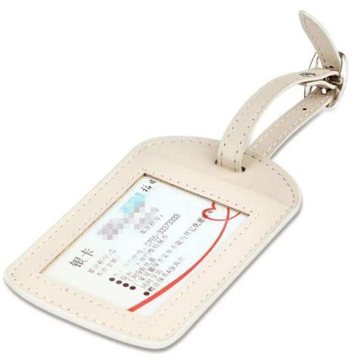 elegant Leather Luggage Tag