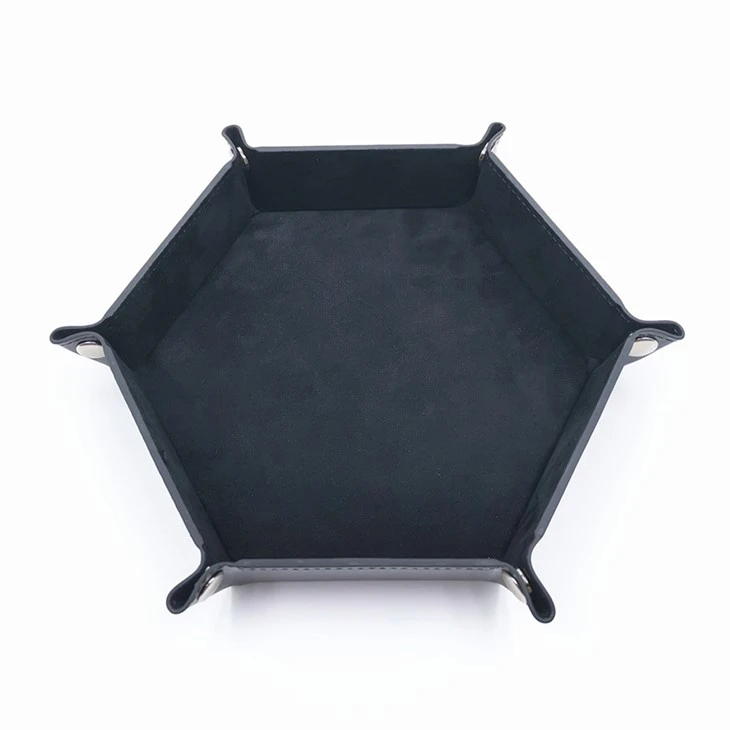 Double Sided Folding Hexagon Dice Tray Double Sided Folding Hexagon Dice Tray